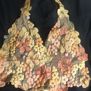 Ema Savahl Floral Embellished Halter Top